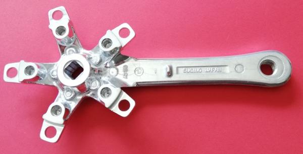 KURBELARM SUGINO, AC110  RECHTS , 170MM, SILBER